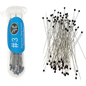 100 Pieces/Can 40mm 0# Stainless Steel Pins for Entomology, Dissection and Butterfly Collections