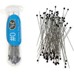 100 Pieces/Can 40mm 0# Stainless Steel Pins for Entomology, Dissection and Butterfly Collections