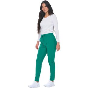 Womens Scrub Pants Maximum Stretch Taper Leg Scrub Bottoms for Women