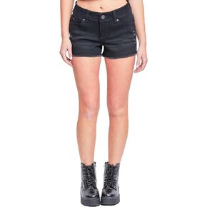 YMI Jeans Women's Wannabettabutt Low Rise Frayed Shorts