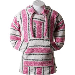 | Mexican Baja Style Hoodie | Jerga Jacket | Iconic Hippie-Inspired Design | Eco-friendly Surf Poncho