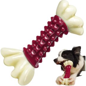 ألعاب الكلاب من راموليتي للمضغ العدواني، عظمة مضغ غير قابلة للتدمير مع نكهة لحم الخنزير المقدد للكلاب الكبيرة ذات السلالات المتوسطة in Kuwait