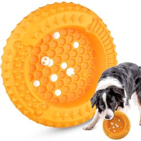 Dog Toys for Aggressive Chewers, Beef Flavor Indestructible Dog Chew Toys for Large/Medium/Small Dogs, Tough Dog Toy, Dog Bones Made with Rubber