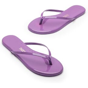 TKEES Women's Lily Patent Solids Flip-Flop