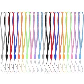 ABLAZE 30 Pack 7 Inch Wrist Lanyard Strap String for USB Flash Drives, Keys, Keychains, ID Name Tag Badge Holders and Other Portable Items - Assorted Colors colorful
