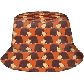 Hedgehog Bucket Hat Cute Animal Bucket Hat Happy Muharram Hat Fisherman Hatt Sun Hat for Women Men