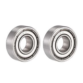 uxcell S698ZZ Stainless Steel Ball Bearing 8x19x6mm Double Shielded Bearings 2pcs