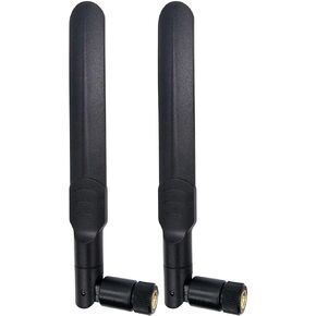 Dual Band WiFi Antenna 8dbi 2.4GHz 5.8GHz RP-SMA WiFi Antennae White (2-Pack) for PC Desktop Computer PCI PCIe WiFi Bluetooth Card Wireless Network Router