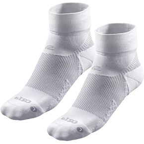 Road Runner Sports R-Gear OS1st Plantar Fasciitis Quarter Crew Socks for Men and Women (2 Pairs)