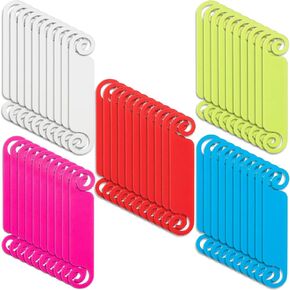 Honoson 50 Pieces Cable Tags Cable Management Labels Multicolor Cable Labels Cord Identification Tags for USB Computer Phone Charger