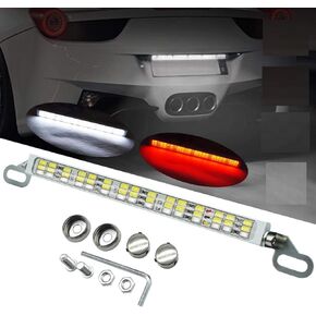 Rear License Plate Frame LED Lights & Brake LED Lights All-in-one 7.41 inch 45x5630SMD Chips White & Red LED Light Bar for Cars SUVs Trucks or RVs.1-Pack.