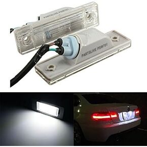 KATUR 2X License Plate Light for Chevrolet for Cruze Car Rear License Plate Lamp Trunk Switch Button Assembly Car Styling