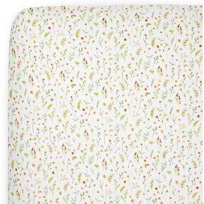 Little Unicorn Organic Cotton Muslin Crib Sheet (Floral Field)