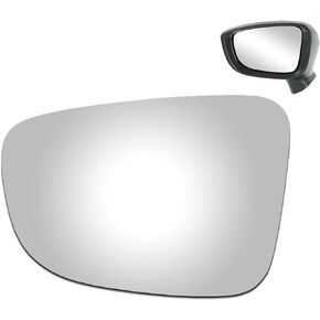 WLLW Mirror Glass for 2014-2018 MAZDA 3 2016 SCION iA 2017-2018 TOYOTA YARIS iA Driver Side Only Left Flat Replacement Glass with Adhesive