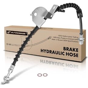 A-Premium Front Passenger Brake Hydraulic Hose Compatible with Select Ford Models - For F-150 2017 2018 2019 2020, 3.5L, Turbocharged