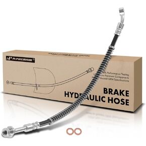A-Premium Front Driver Brake Hydraulic Hose Compatible with Select Hyundai Models - Veracruz 2007 2008 2009 2010 2011 2012 3.8L - Replace# 587313J000