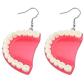 Women Girl Dental Teeth Earrings Funny 3D Tooth Model Medical Hygienist Dentist Gift for Dental Student Dental Assistant