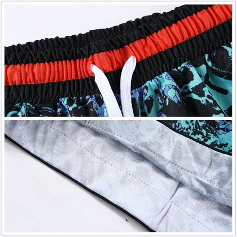 Mens Basketball Athletic Shorts with Zip Pockets Mesh Workout Active Performance Gym Shorts in Kuwait