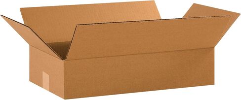 AVIDITI 18 x 10 x 4 Corrugated Cardboard Boxes, Flat 18"L x 10"W x 4"H, Pack of 25 | Shipping, Packaging, Moving, Storage Box for Home or Business, Strong Wholesale Bulk Boxes in Saudi Arabia
