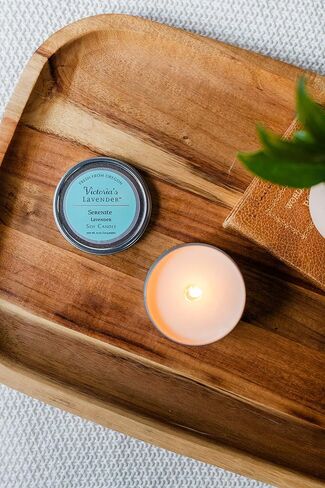 Lemongrass Lavender Luxury Scented Candles - Scented Candles for Home, Relaxing Candles with Essential Oil, Soy Wax Aromatherapy Candle, Aesthetic & Romantic Candles by Victoria's Lavender in Saudi Arabia