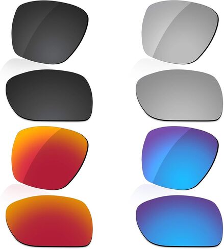 استبدال العدسة المستقطبة لنظارة Oakley Catalyst OO9272 الشمسية - أسود داكن + رمادي فضي + أحمر ناري + أزرق ثلجي in Kuwait