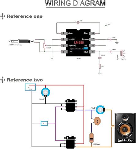20 pcs LM386 LM386N Audio Amplifier DIP-8 IC Low Voltage Audio Power Amplifier 300kHz Low Input Voltage Regulator Mono Large chip + 20 pcs DIP-8 IC Socket in Saudi Arabia