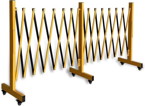 حاجز أمان قابل للتوسيع، حاجز أمان قابل للطي بطول 16 قدمًا، بوابة ممر قابلة للسحب مع 6 عجلات، سياج مرن، حاجز أمان متنقل، حاجز أمان Q235، حاجز معدني صناعي قابل للتوسيع in Kuwait