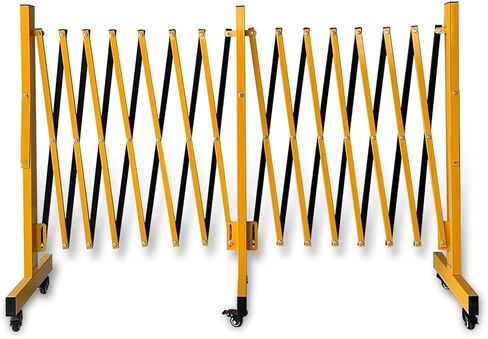 حاجز أمان قابل للتوسيع، حاجز أمان قابل للطي بطول 16 قدمًا، بوابة ممر قابلة للسحب مع 6 عجلات، سياج مرن، حاجز أمان متنقل، حاجز أمان Q235، حاجز معدني صناعي قابل للتوسيع in Kuwait