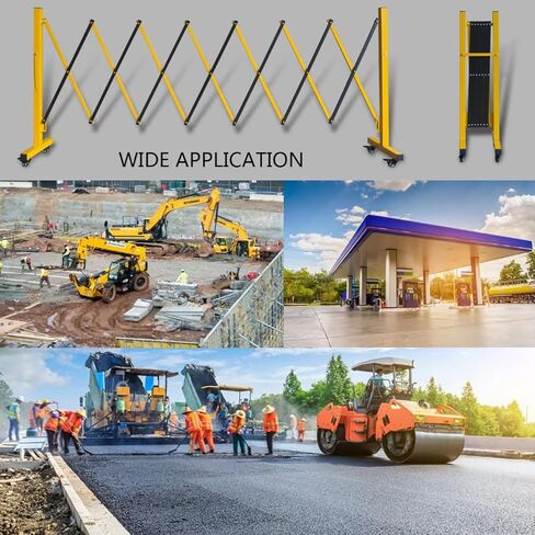 حاجز أمان قابل للتوسيع، حاجز أمان قابل للطي بطول 16 قدمًا، بوابة ممر قابلة للسحب مع 6 عجلات، سياج مرن، حاجز أمان متنقل، حاجز أمان Q235، حاجز معدني صناعي قابل للتوسيع in Kuwait