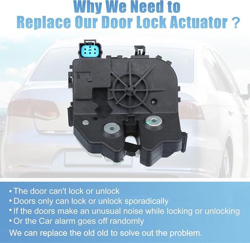 uxcell Rear Door Tailgate Lock Actuator Motor Trunk Latch for Ford Focus 2000-2007 Black in Saudi Arabia