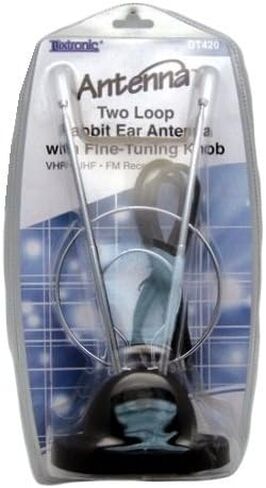 DT420-Two Loop Rabbit Ear Antenna with Fine-Tuning Knob in Saudi Arabia