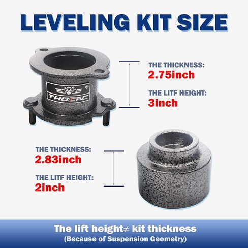 طقم رفع التسوية 3 بوصة أمامي + 2 بوصة خلفي متوافق مع 2002-2009 TrailBlazer 2002-2009 Envoy in Kuwait