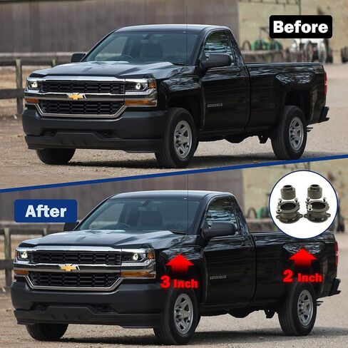 طقم رفع التسوية 3 بوصة أمامي + 2 بوصة خلفي متوافق مع 2002-2009 TrailBlazer 2002-2009 Envoy in Kuwait