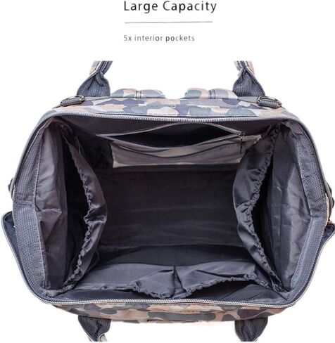 Cow Print Baby Diaper Bag Backpack for Mom Dad with Stroller Straps Large Capacity Multi-Function Nappy Bags Organizer (Cow) in Kuwait