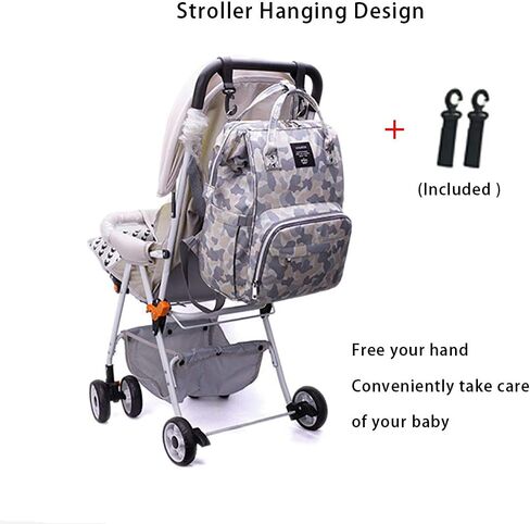 Cow Print Baby Diaper Bag Backpack for Mom Dad with Stroller Straps Large Capacity Multi-Function Nappy Bags Organizer (Cow) in Kuwait
