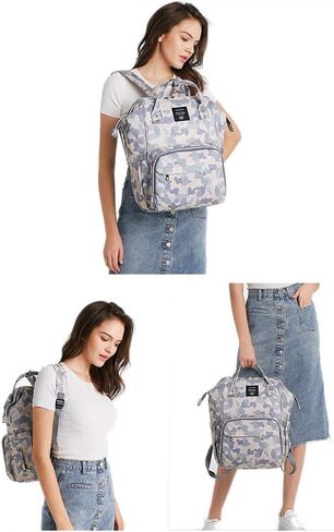 Cow Print Baby Diaper Bag Backpack for Mom Dad with Stroller Straps Large Capacity Multi-Function Nappy Bags Organizer (Cow) in Kuwait