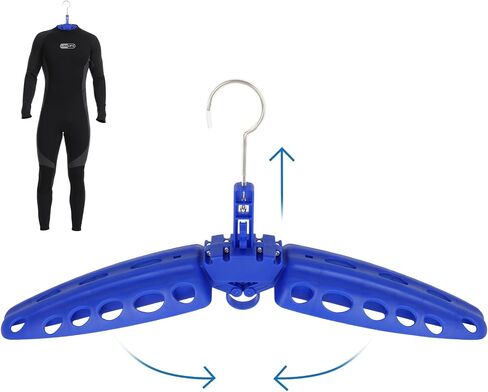 Wetsuit Hanger, Gimilife Surfing & Scuba Diving Accessory, Perfect to Dry Wetsuit Drysuit Life Jacket or BCD, Quick Dry Foldable & Vented Dryer for Wetsuite Dry Suit（1 PCS ） in Saudi Arabia
