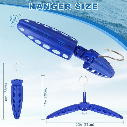 Wetsuit Hanger, Gimilife Surfing & Scuba Diving Accessory, Perfect to Dry Wetsuit Drysuit Life Jacket or BCD, Quick Dry Foldable & Vented Dryer for Wetsuite Dry Suit（1 PCS ） in Saudi Arabia