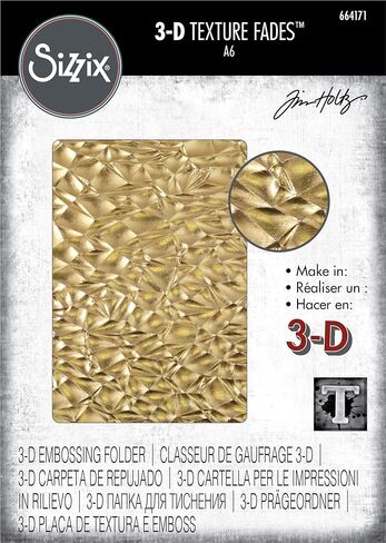 Sizzix Tim Holtz Dies, us:one size, Crackle Folder in Saudi Arabia