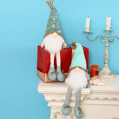 Kichvoe Plush Summer Gnome Ornament Long Leg Nautical Beach Hanging Gnomes Shelf Sitters Gnomes Decorations Farmhouse Nisse Gnomes Summer Gnomes -Blue in Saudi Arabia