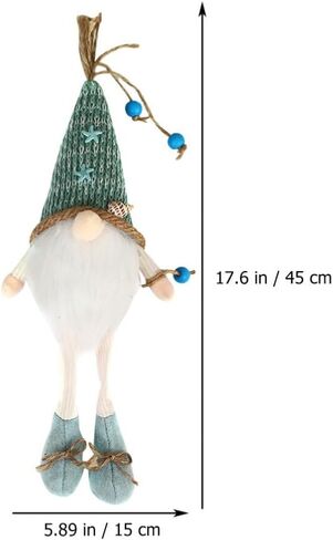 Kichvoe Plush Summer Gnome Ornament Long Leg Nautical Beach Hanging Gnomes Shelf Sitters Gnomes Decorations Farmhouse Nisse Gnomes Summer Gnomes -Blue in Saudi Arabia