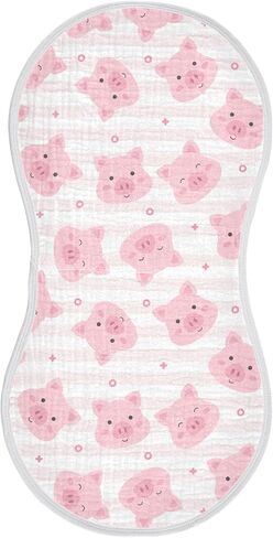 Muslin Baby Burp Cloths, Cute Dogs Siberian Husky Baby Rags Comfy Soft Absorbent in for Newborn Boys and Girls 2 Piece 22 x 11 Inch in Saudi Arabia