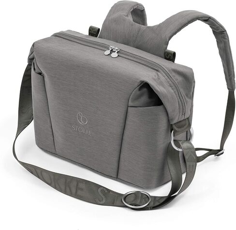 Stokke Xplory X Changing Bag, Cool Teal - Doubles As Shoulder Bag or Backpack - Includes Foldable Changing Mat & Pouch Bag - UPF 50+, Water Repellent, Easy to Clean in Saudi Arabia