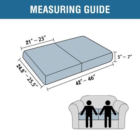 H.VERSAILTEX Velvet Chair Cushion Covers Soft Sturdy Armchair Cover Thick Couch Cover for Dogs Washable Sofa Seat Cushion Covers with Elastic Bands(1 Pack, Classical Floral - Bluestone and Taupe) in Kuwait