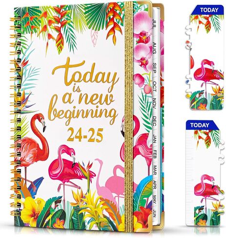 Monthly Planner 2025 from Jan. 2025 - Dec. 2025, 6.3" X 8.5" Weekly Planner Spiral Bound with Bookmark, 12 Months Planner for Home/School/Office, Monthly Weekly Daily Planner for Scheduling Your Life in Saudi Arabia