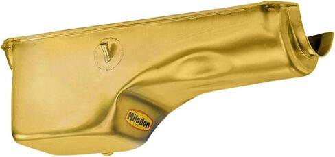 Milodon 30710 Steel, Gold Zinc Plated Stock Replacement Oil Pan for Big Block Chevy in Saudi Arabia
