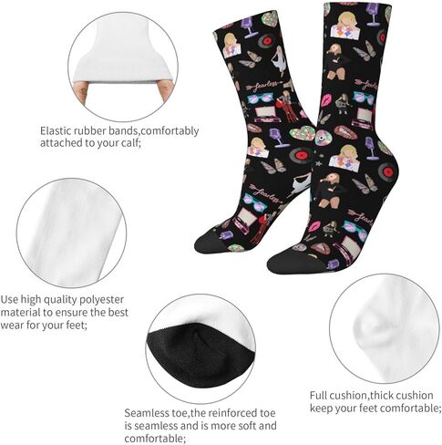 جوارب دائرية للنساء والرجال جوارب رياضية قابلة للتنفس، جوارب رجالية ماصة للرطوبة هدايا للمشي لمسافات طويلة in Kuwait