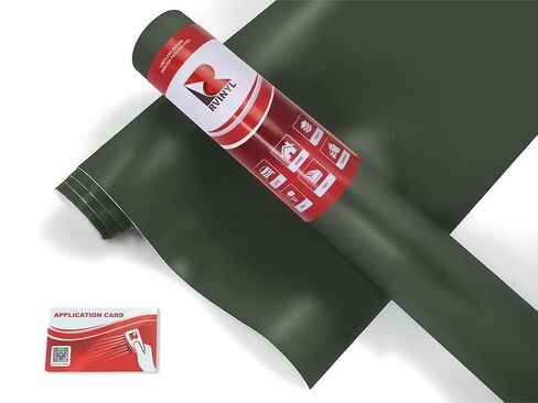 Avery Dennison SW900-180-O Premium Vehicle Wrapping Cast Film Vinyl Roll - 1ft x 5ft with Application Card, Matte Black in Saudi Arabia