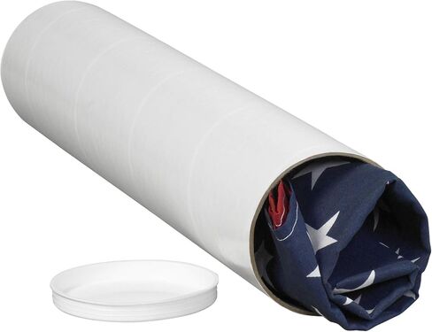 Aviditi Kraft Mailing Tubes with Caps, 4" x 12", Pack of 15, for Shipping, Storing, Mailing, and Protecting Documents, Blueprints and Posters in Saudi Arabia