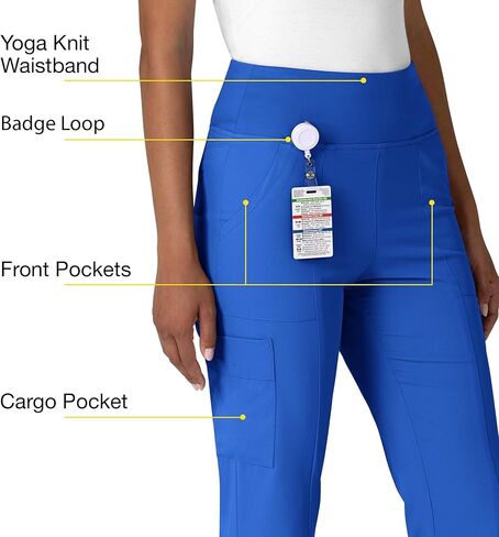 Wink Women's Cargo Flare Scrub Pant in Kuwait